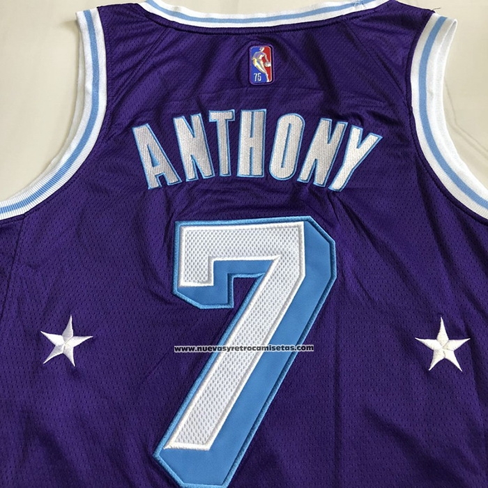 Maglia Los Angeles Lakers Carmelo Anthony #7 Citta 2021-22 Violaa